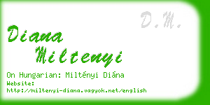 diana miltenyi business card